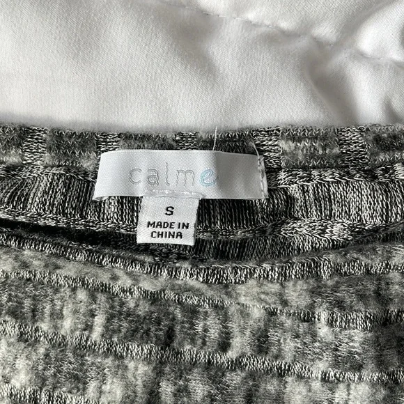 Calme by Johnny Was Grey Dolman Sleeves Cozy Top. Size S MA3 - Picture 8 of 9